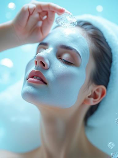 Aplicación de la Mascarilla Efecto Hielo de Frostara